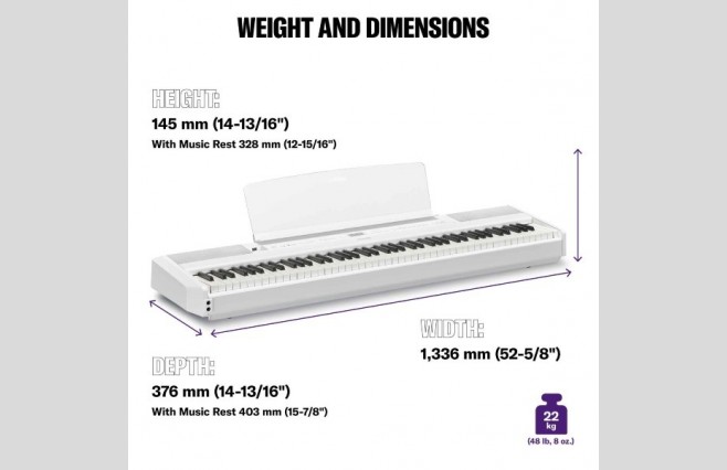 Yamaha P515 White Portable Piano - New Boxed Demo Model - Image 11